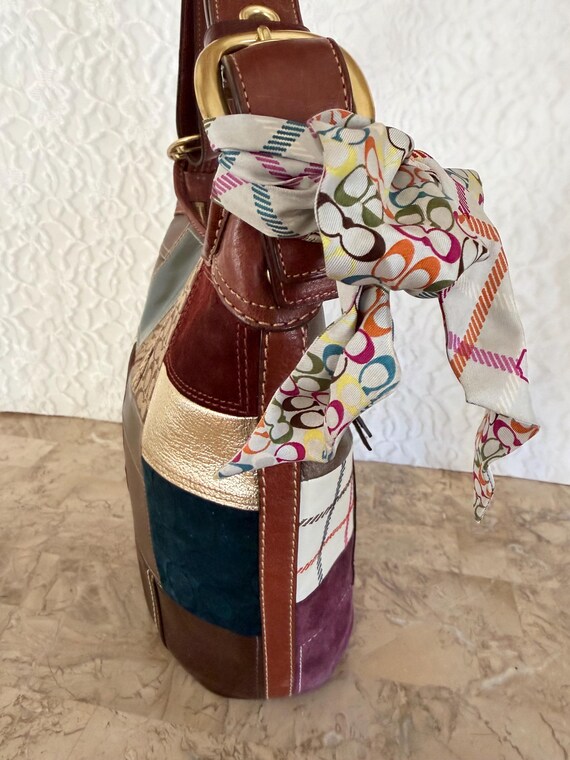 COACH 11356 Bleecker patchwork multicolored Duffl… - image 4