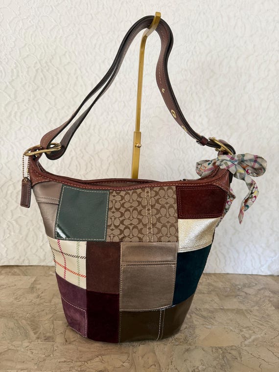 COACH 11356 Bleecker patchwork multicolored Duffl… - image 2