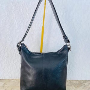 Vintage COACH 9326 black Legacy Slim Duffle Shoulder Bag Purse/crossbody