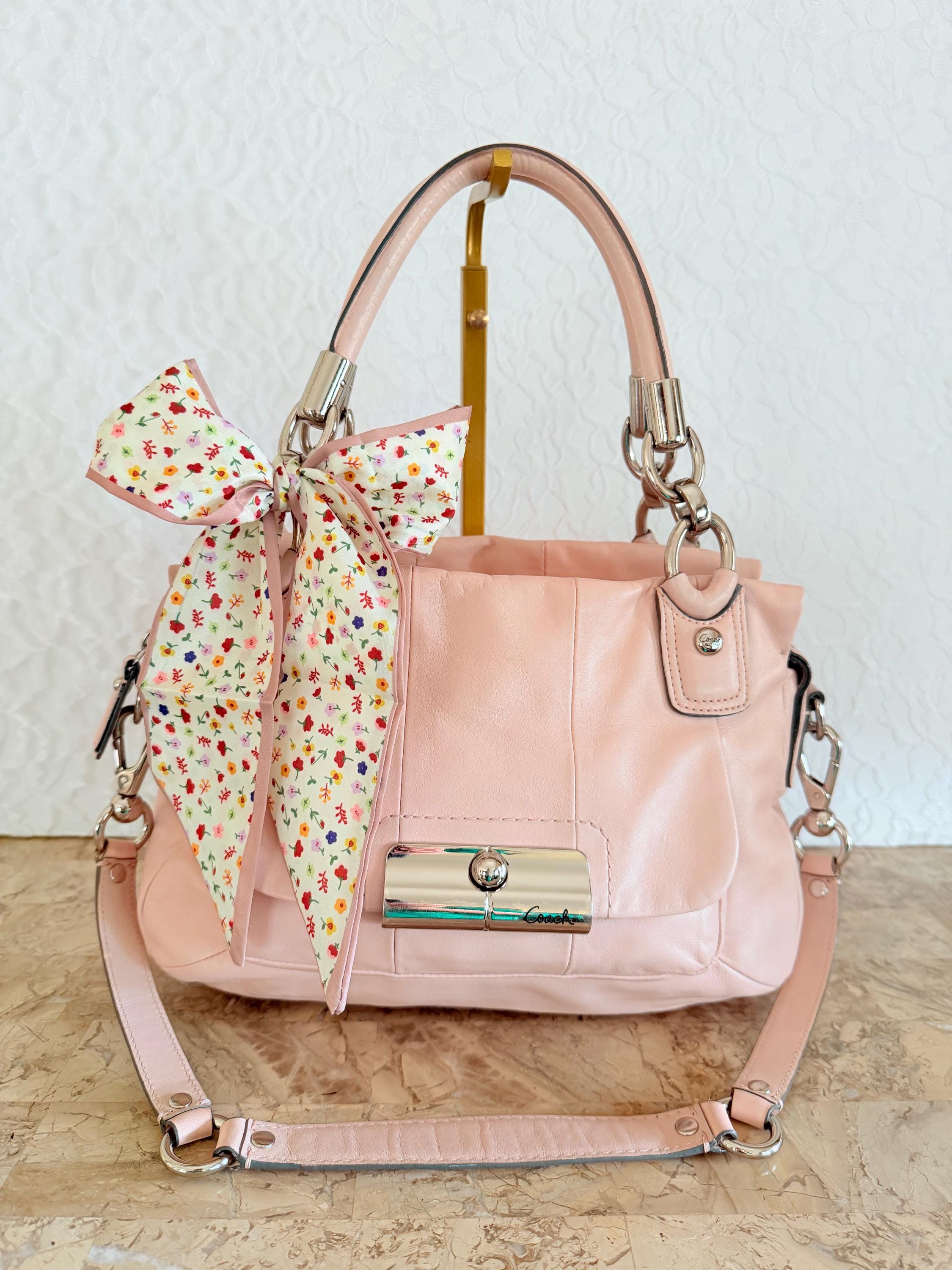 Coach Kristin Pink Leather Chain Shoulder Bag 16800 - Etsy