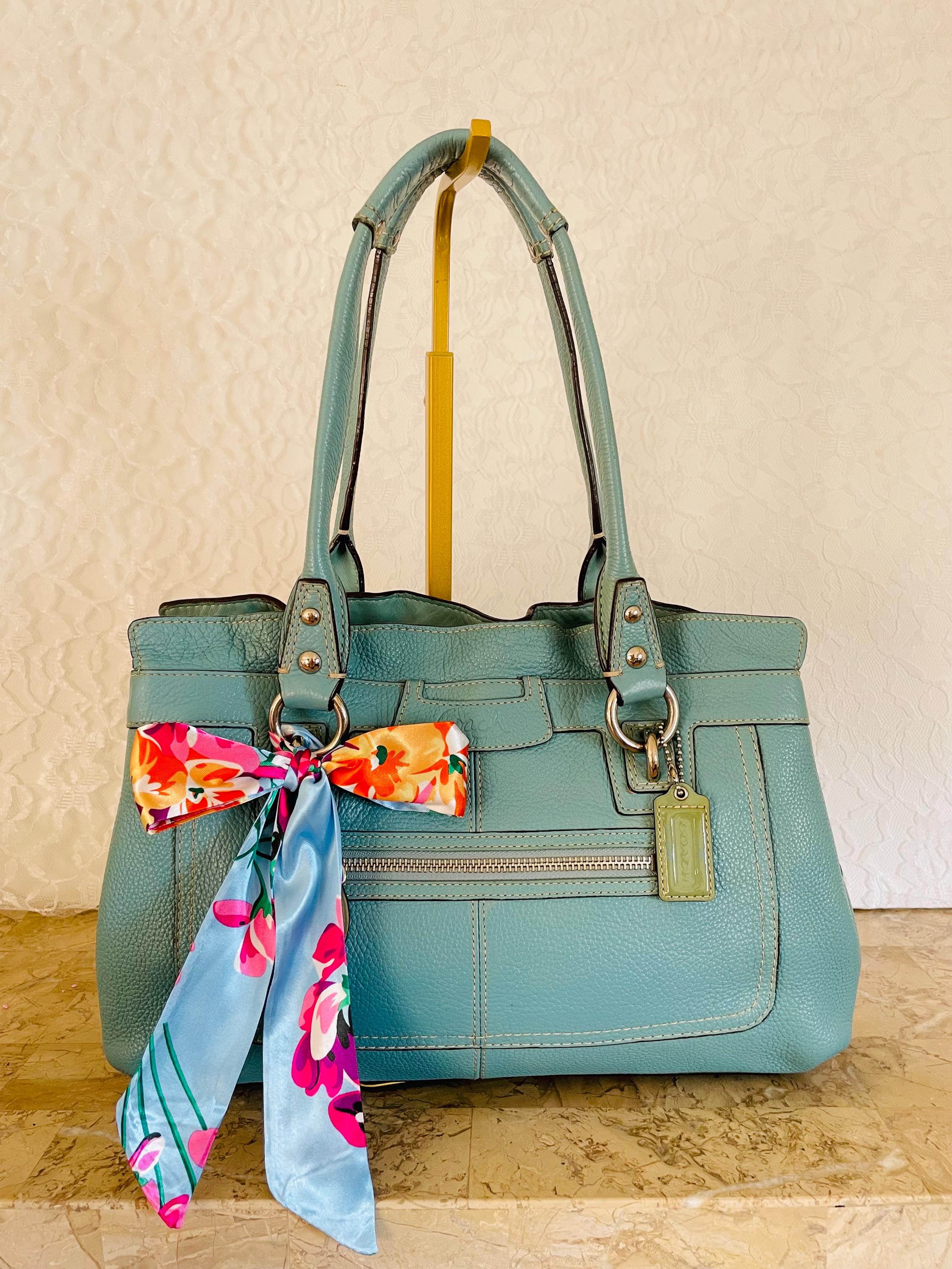 Blue Coach Satchel - Etsy
