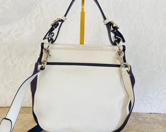 Coach Legacy Archive 2 Tone Leather Willis Crossbody Bag Purple