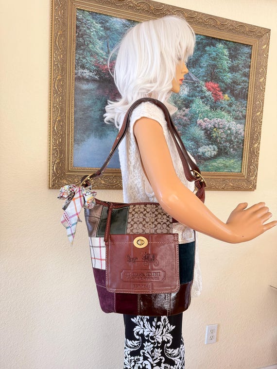 COACH 11356 Bleecker patchwork multicolored Duffl… - image 5