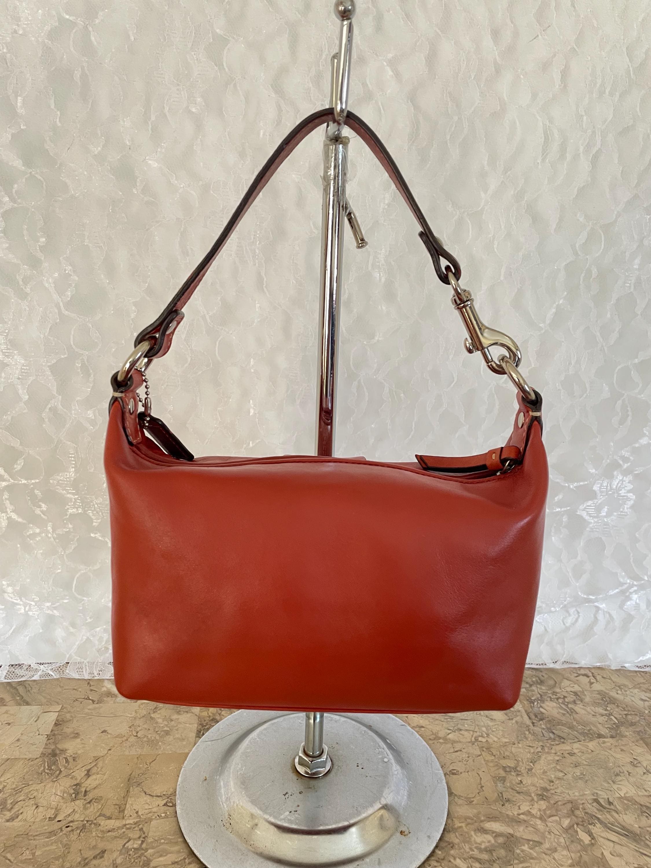 Vintage Rare Ergo Coach Mini Red Leather Shoulder Bag - Etsy