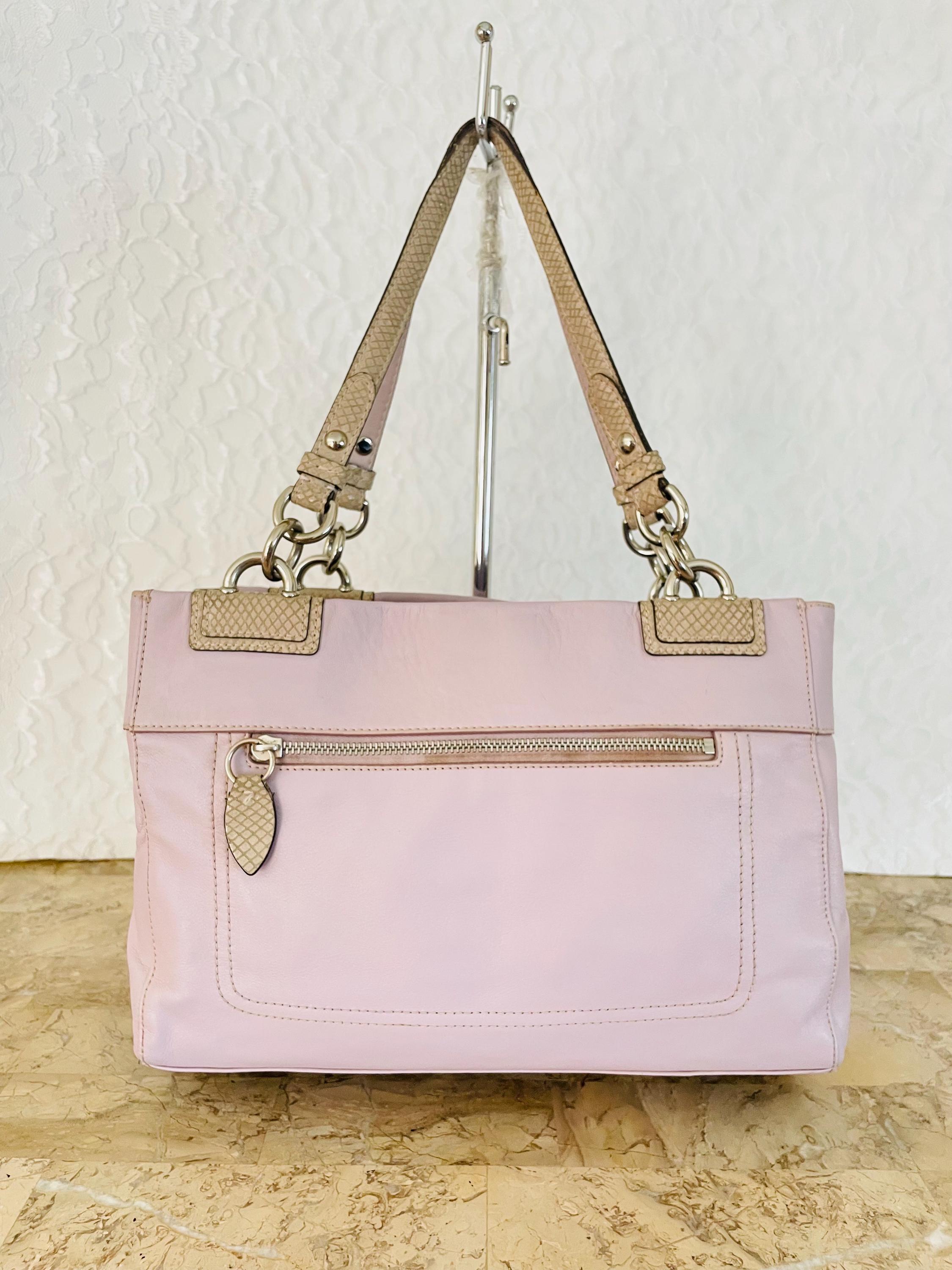 バッグ COACH Penelope Leather Tote Bag Purple s-l400.jpg
