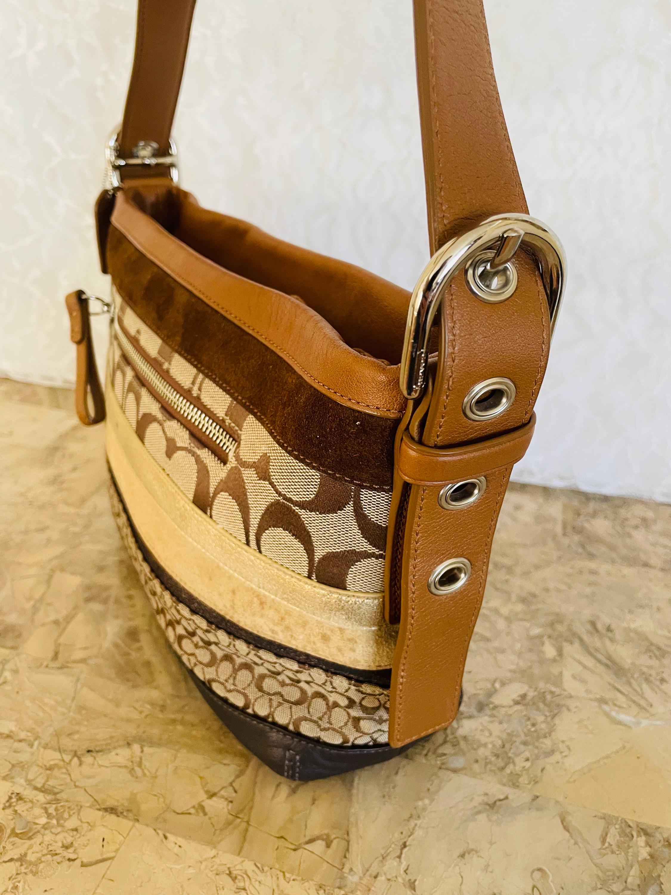 COACHバッグ Coach CX258 Laurel Shoulder Bag With Signature Rivets Pebble