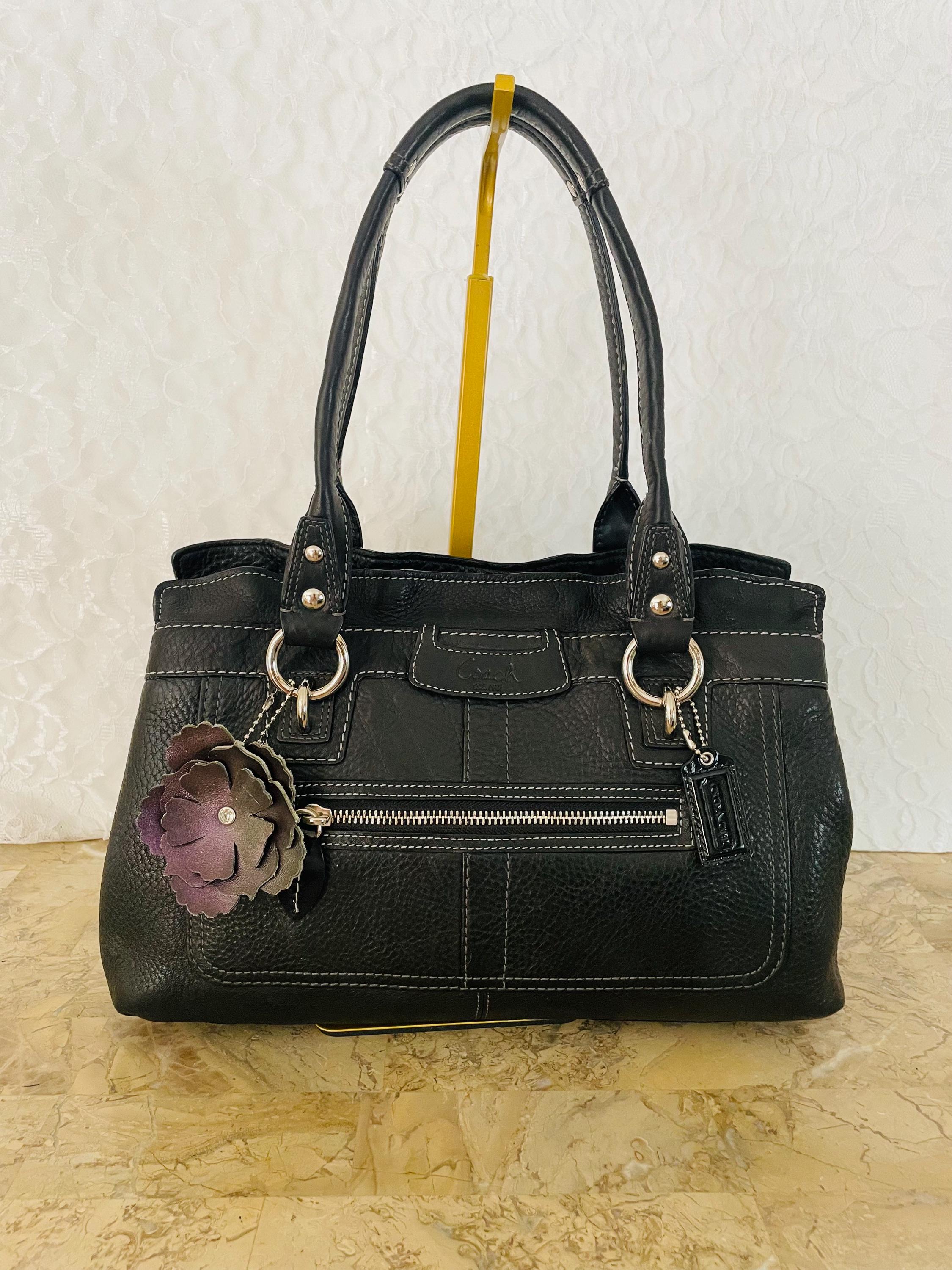 Coach Penelope F13164 Black Pebble Leather Satchel BAG PURSE - Etsy