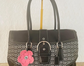 Coach SOHO Suede Leather Brown Shoulder Bag Handbag 9507 - Etsy