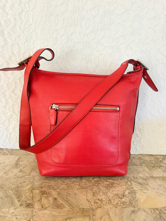 Coach legacy red leather duffle bag Serial 19889 - Gem