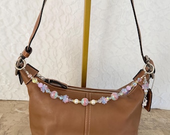 Coach Vintage Signature Bleeker Duffle Bucket Brown Bag Authentic 