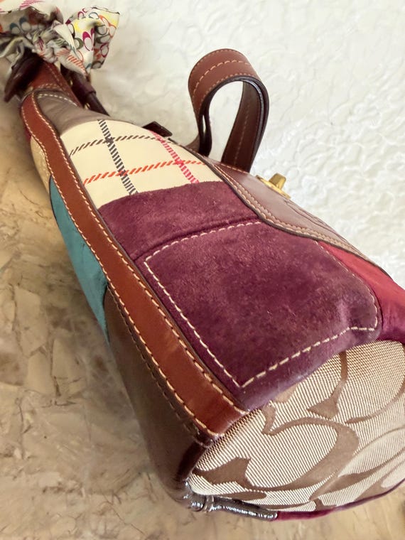 COACH 11356 Bleecker patchwork multicolored Duffl… - image 8