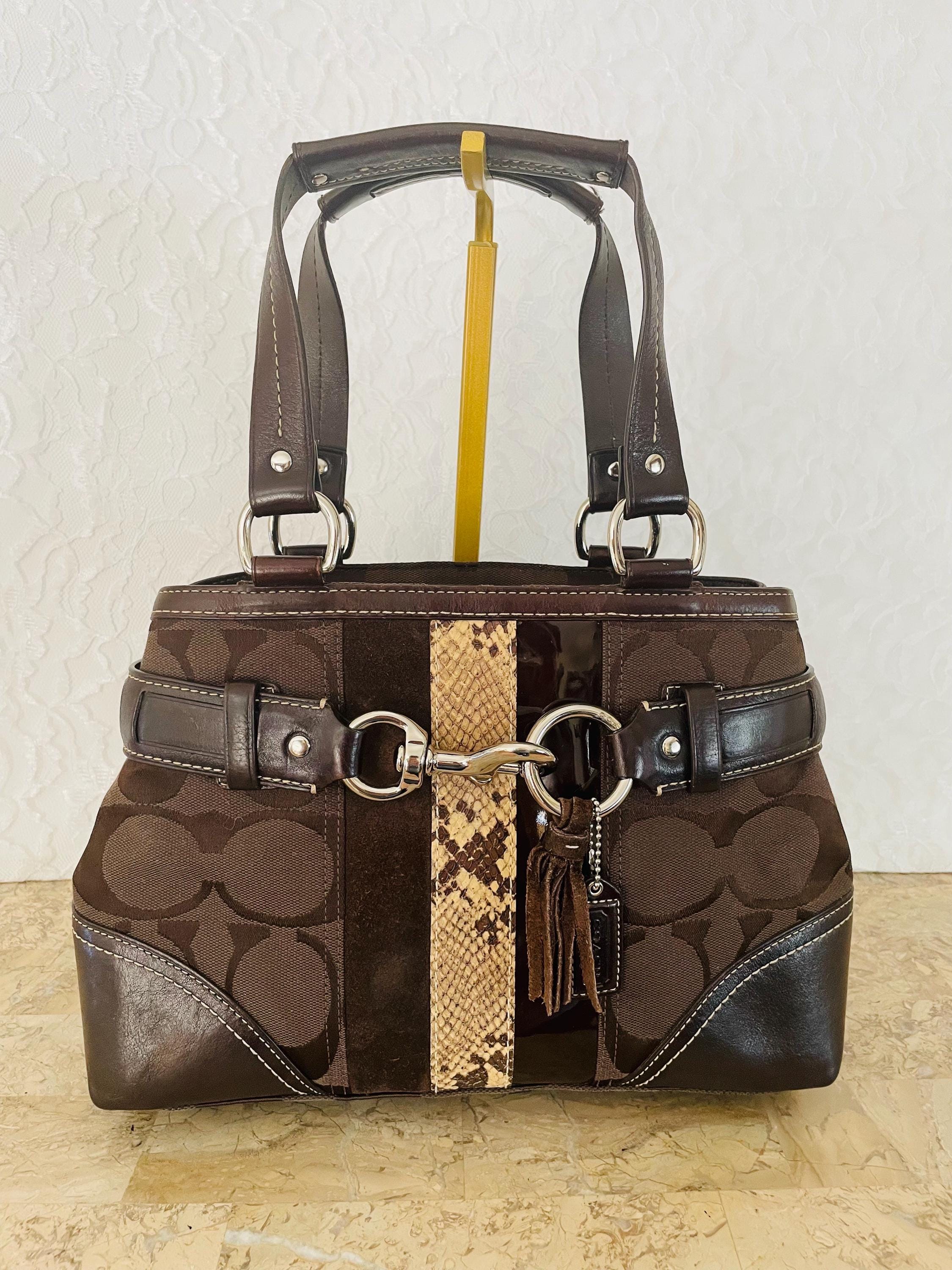 バッグ Coach Python Signature Flap Shoulder Coach Limited Edition Python Shoulder Bag | eBay
