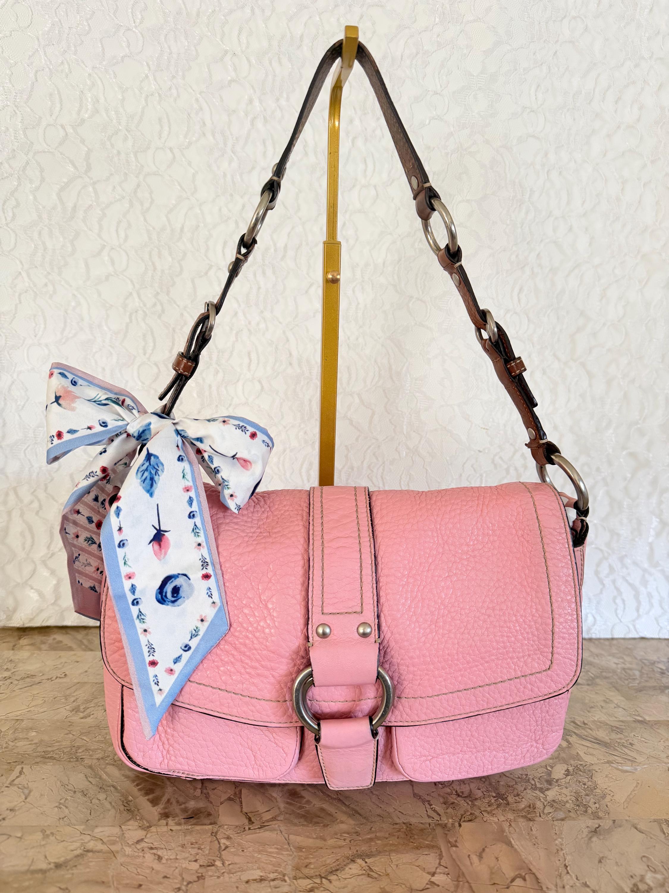 Vintage Coach Pink Shoulder Purse - Etsy