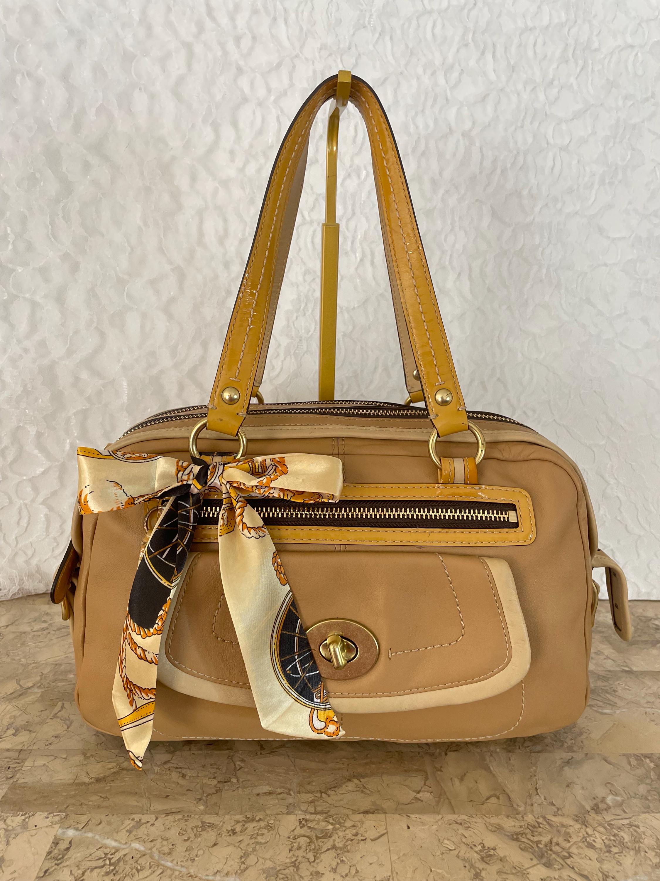 Coach Bonnie Spectator Tan Leather Handbag Shoulder Bag 13382 - Etsy