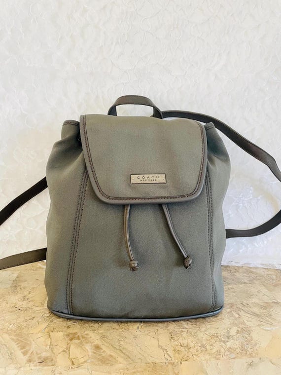 バッグ Vintage Coach Neoprene Ergo Shoulder Bag Vintage Coach Neo Ergo Pocket Zip Neoprene & Leather Satchel