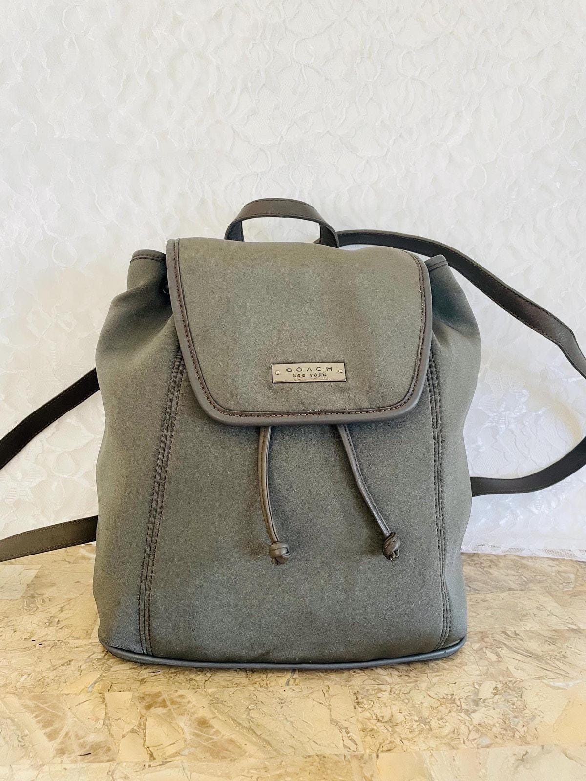 Vtg Coach Gray Neoprene Backpack 6205 - Etsy