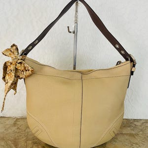 Coach sand pebble leather hobo soho shoulder bag 3227