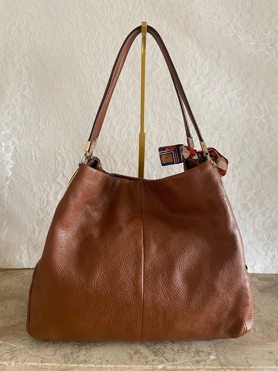 Coach Madison Phoebe saddle large leather hobo shoulder bag 24621
