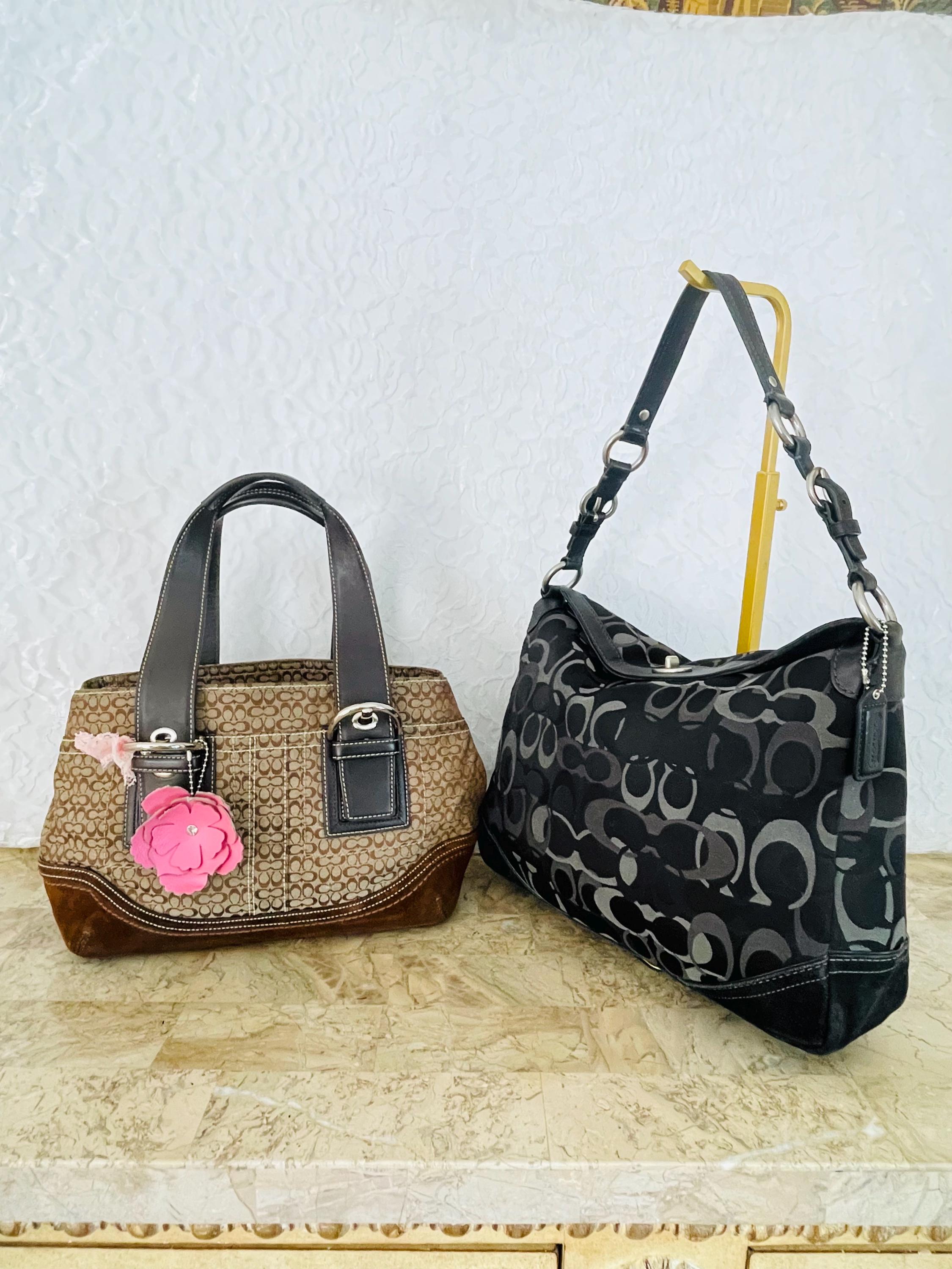 バッグ COACH Soho Signature Suede Shoulder Bag Coach soho suede shoulder - Gem