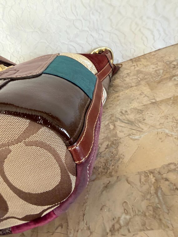 COACH 11356 Bleecker patchwork multicolored Duffl… - image 7