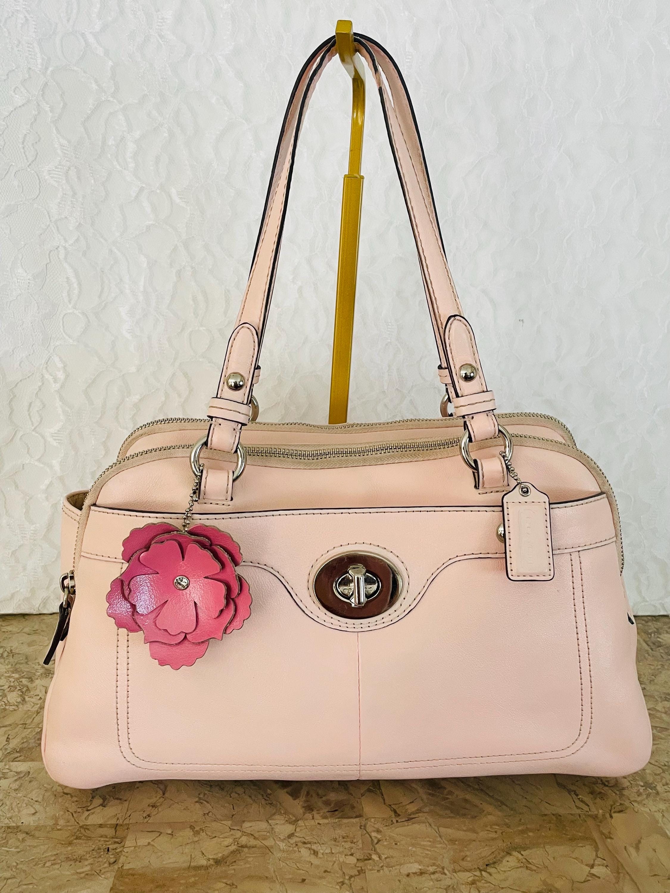 Vtg COACH Penelope Pink Leather Satchel Shoulder Bag Bag Z27742 - Etsy