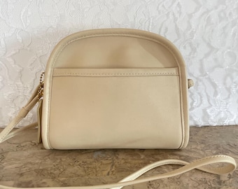 Vintage Coach Abby Cream Leather Mini Crossbody Bag 9017