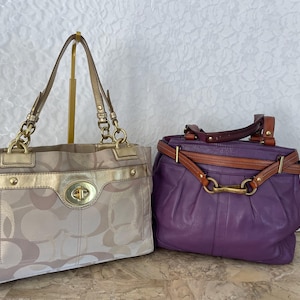 Coach Bag Bundle: leather and jacquard shoulder bags image 1