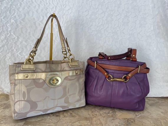 Coach Bag Bundle: leather  and jacquard shoulder bags