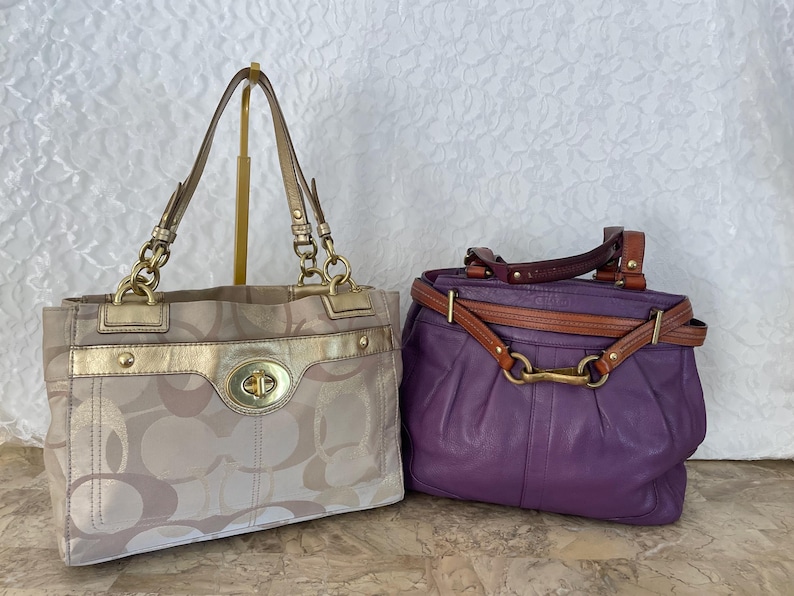 Coach Bag Bundle: leather and jacquard shoulder bags image 1