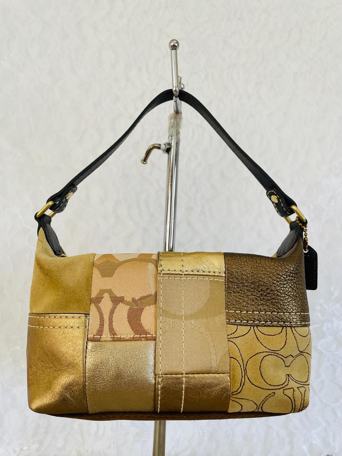バッグ Vintage Coach Patchwork mini Hand Bag Vintage Coach Patchwork Handbag | eBay