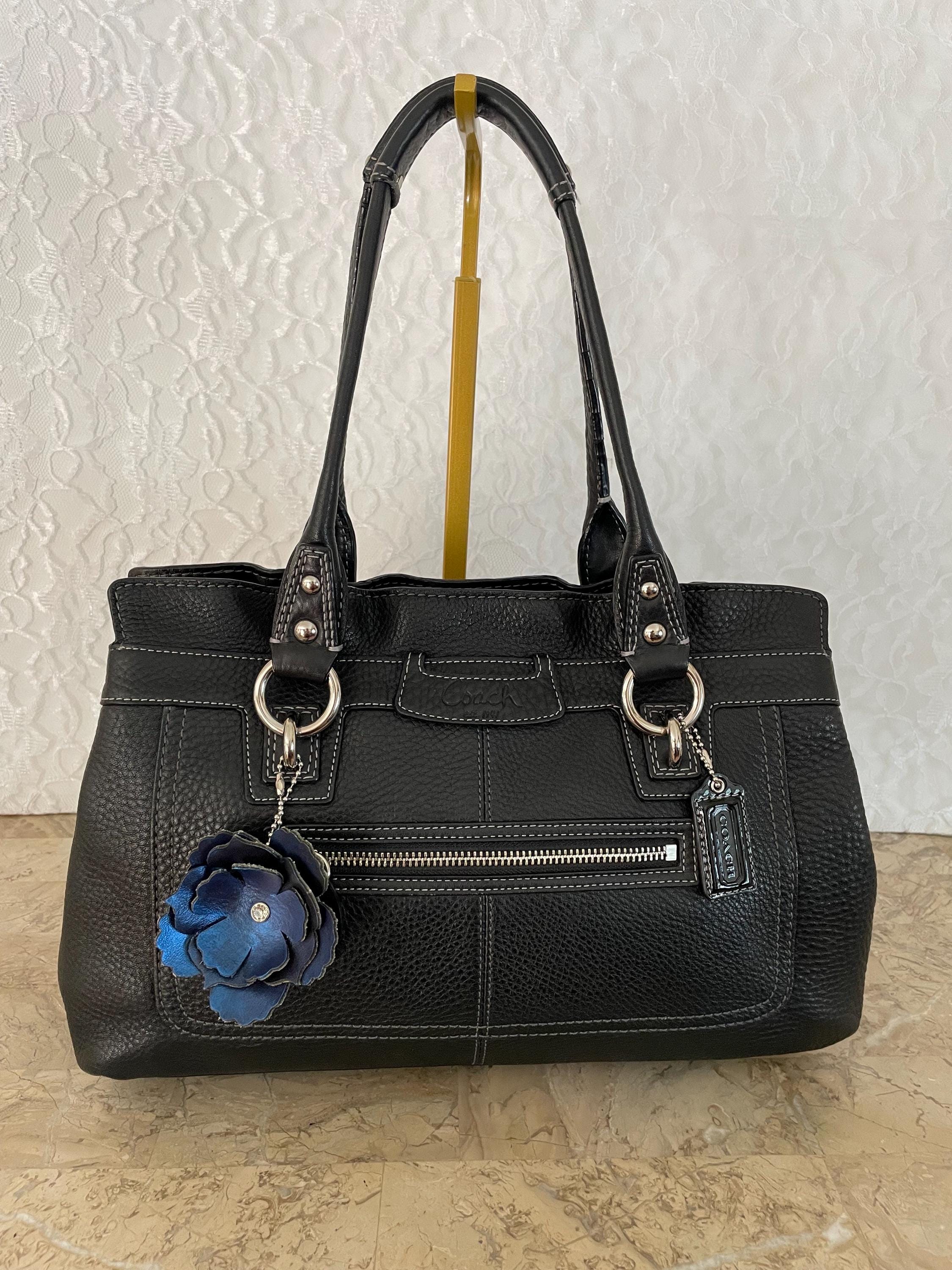 Coach Penelope F14686 Black Pebble Leather Satchel BAG PURSE - Etsy