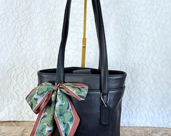 Vtg Coach Hampton Black Shoulder Bag 8A67 - Etsy