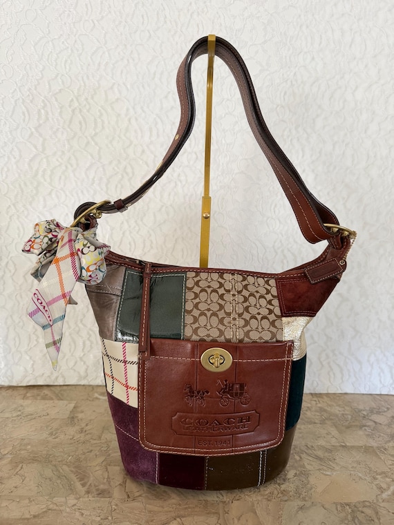 COACH 11356 Bleecker patchwork multicolored Duffl… - image 1