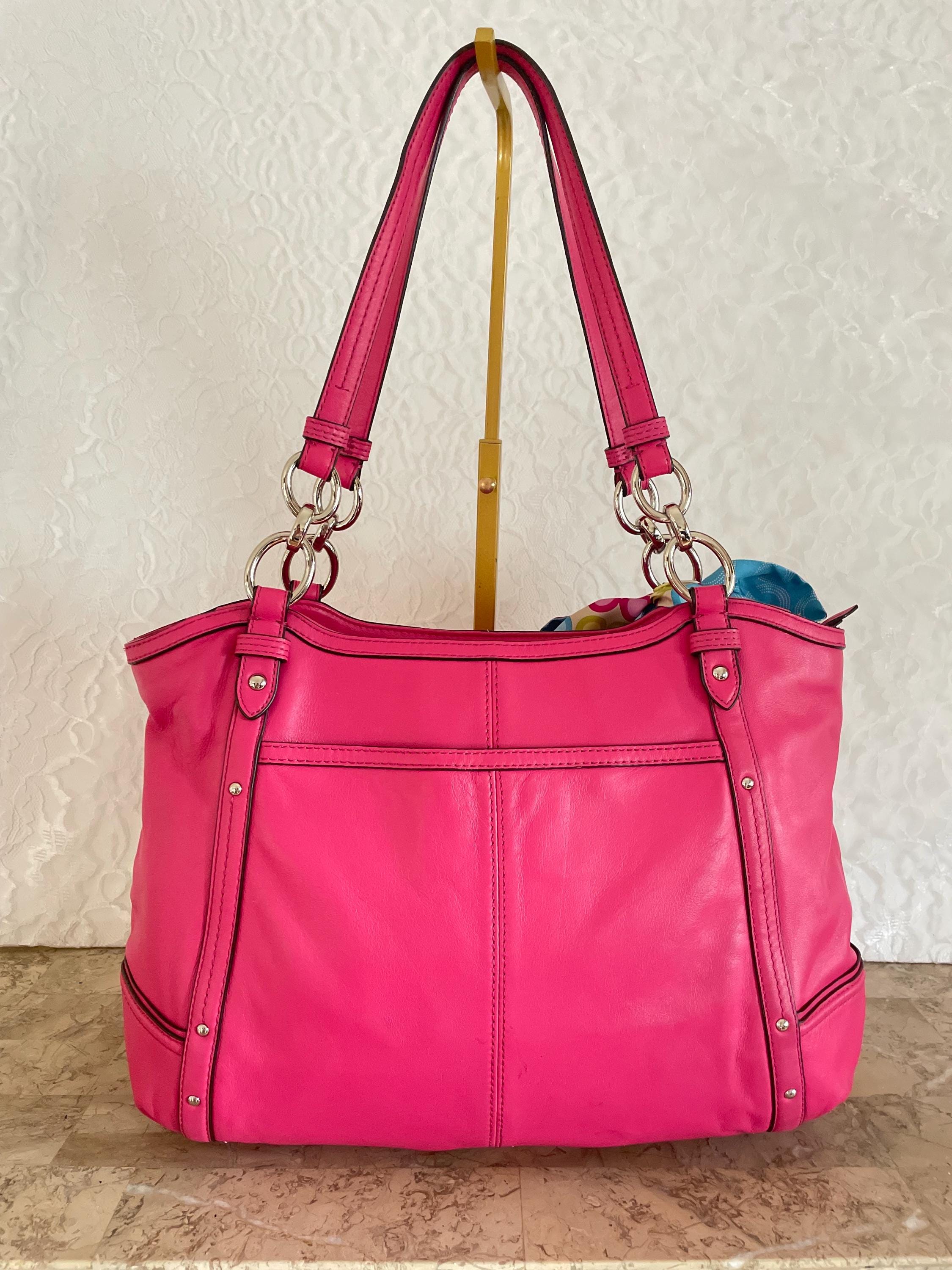 バッグ Vintage Coach Pink Leather Purse Handbag Vintage Classic COACH Shoulder Handbag Purse pINK Leather Gallery