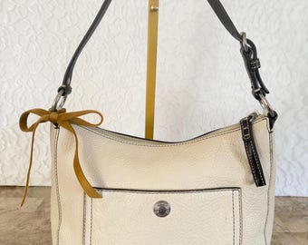 Vintage Y2K Coach Soho Flap Black Canvas Braided Shoulder Bag 6314