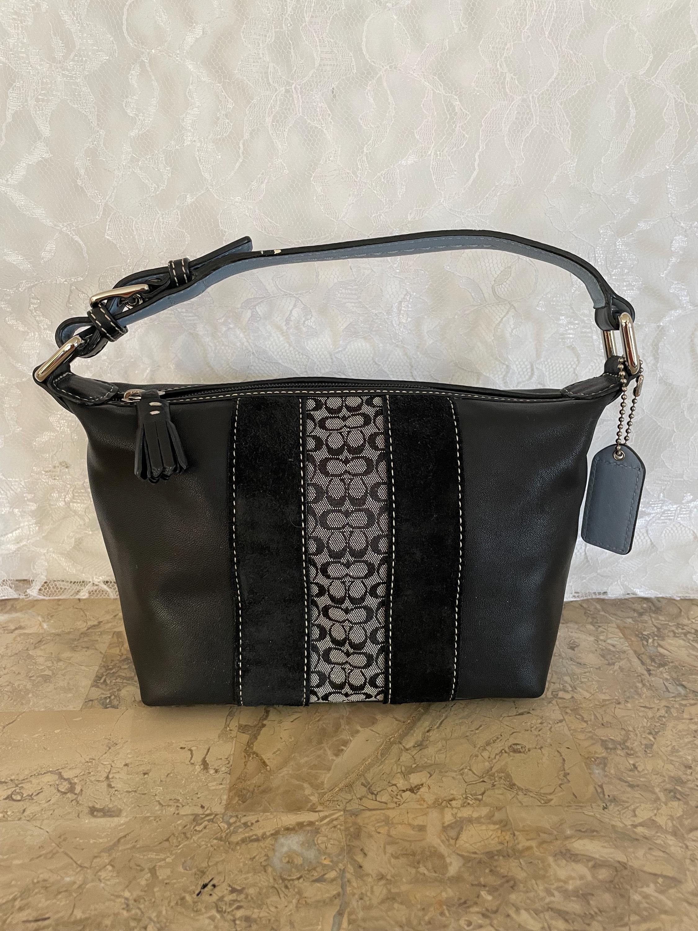 00’s coach leather hand bag black grunge vintage y2k coach bag | eBay