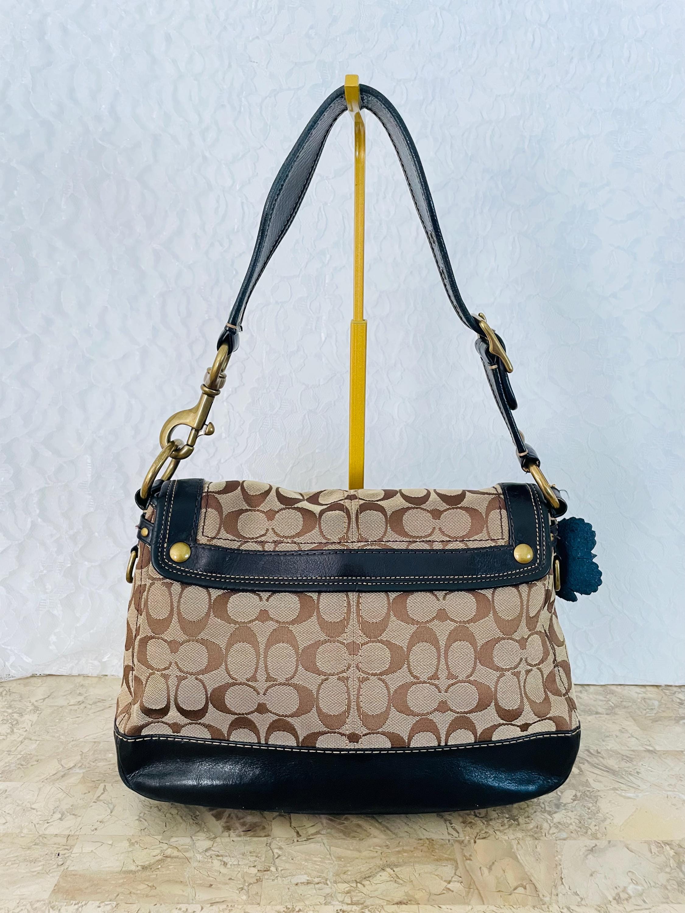 Coach Legacy 65th Anniversary Black/brown Vachetta Shoulder
