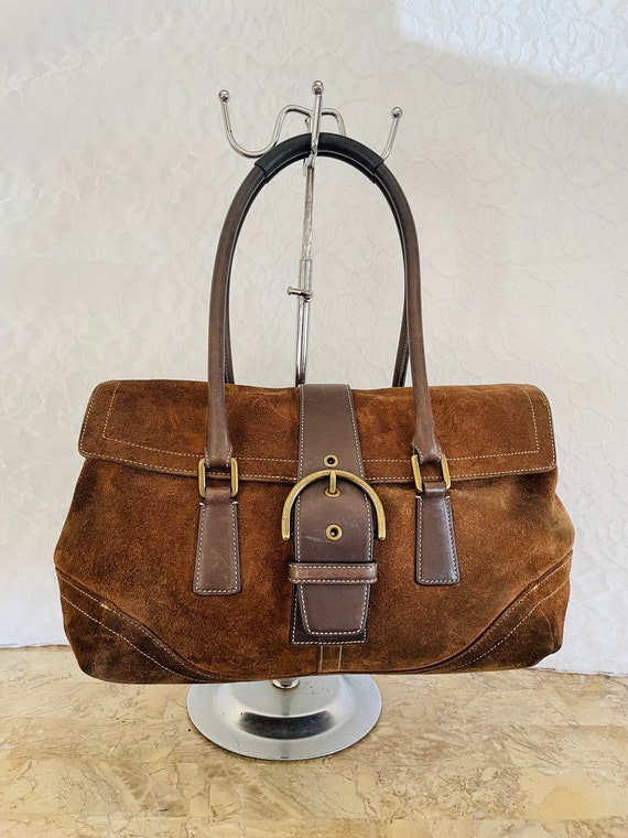 Coach SOHO Suede Leather Brown Shoulder bag HandBa