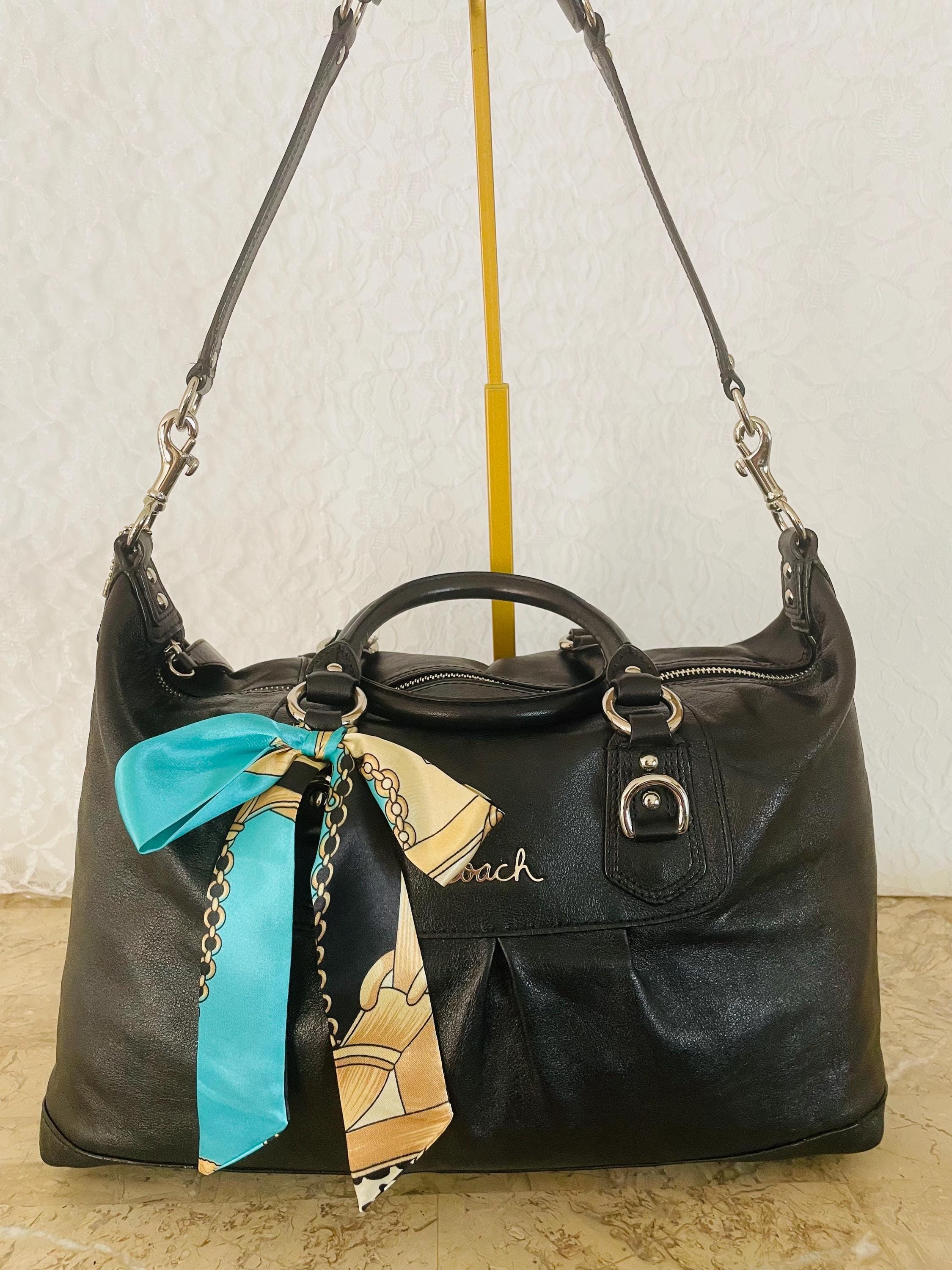 Coach Ashley Sabrina Black Leather Satchel Shoulder Bag F15447 - Etsy