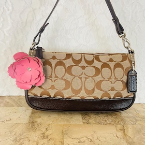 バッグ Coach Baguette Hampton Semi Demi Bag Y2K Vintage Coach Hampton Demi Pouch Baguette Purse Light Blue