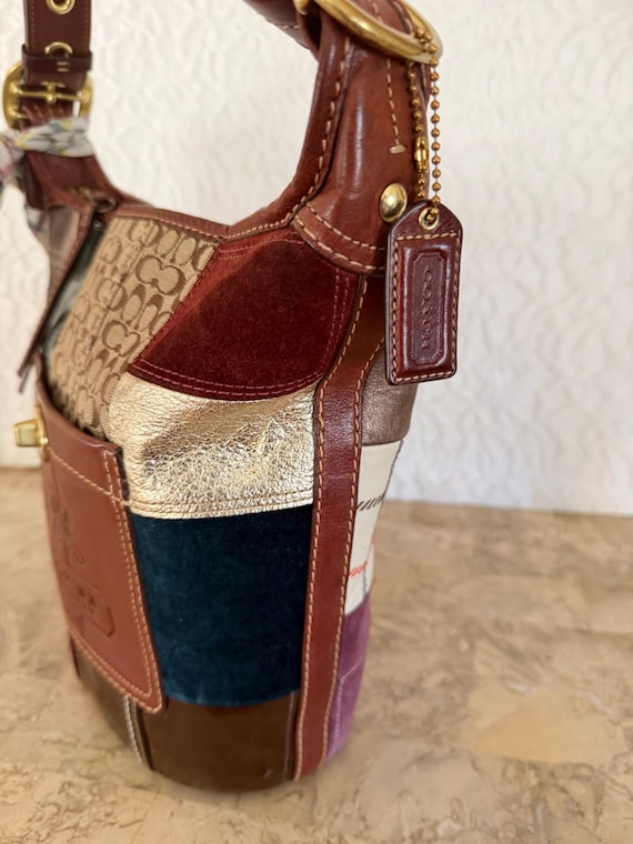 COACH 11356 Bleecker patchwork multicolored Duffl… - image 3