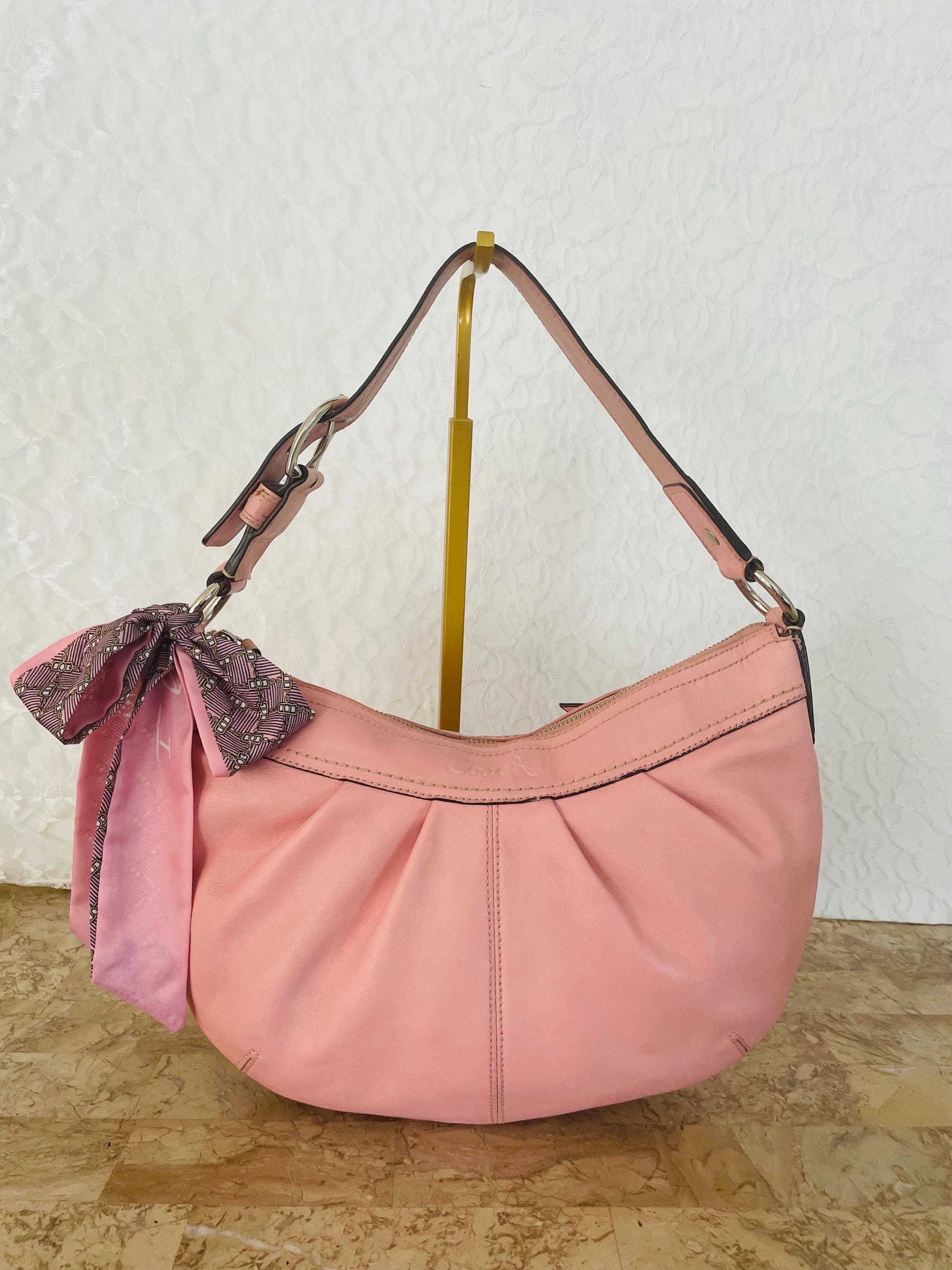 Coach Ergo Pleated Hobo/soho Pink Leather Shoulder Bag