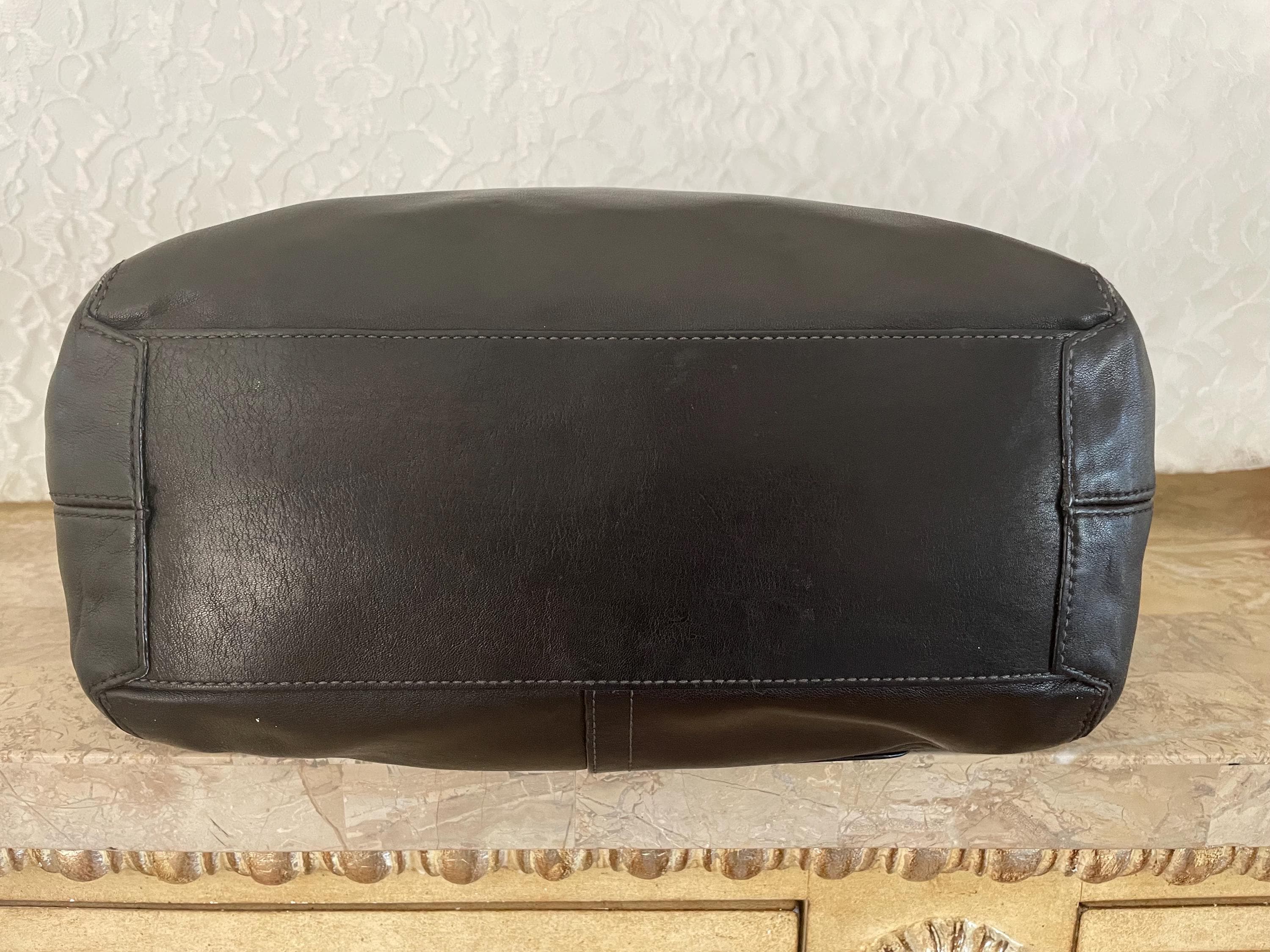 バッグ VINTAGE COACH ERGO FLAP SHOPPER BAG LIMITED EDITION Coach Bleecker Legacy Black Ergo Shoulder