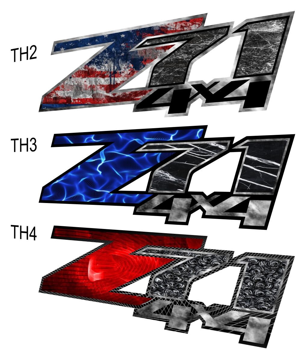 CHEVY Z71 4X4 DECALS V11 TH 2 3 4 bed side stickers oem off Etsy