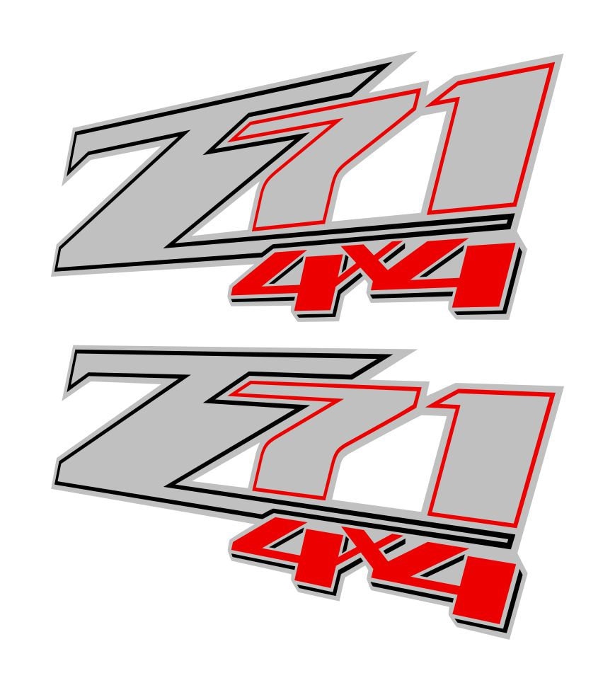 CHEVY Z71 4X4 DECALS V8 TH 1 bed side stickers oem off road Etsy