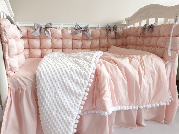 baby girl crib bumper