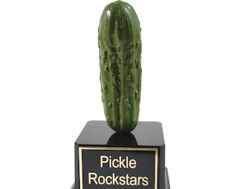 Pickle Trophy - Life-Size Pickle Award, Pickle Eating Contest Trophy, Best Pickle Award, Pickle Lover Gift, Loser Trophy, Pickle Ornament