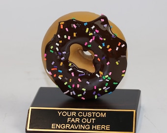 Donut Trophy - Doughnut Lover Gift, Funny Police Gift, Policeman Trophy, Donut Eating Contest Award, Bake off Trophy, Baking Trophies