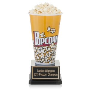 Popcorn Trophy - Movie Lover Gift, Movie Night, Best Movie Award, Oscar Party, Best Actor and Actress Award, Hollywood Party, Movie Night