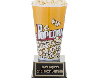 Popcorn Trophy - Movie Lover Gift, Movie Night, Best Movie Award, Oscar Party, Best Actor and Actress Award, Hollywood Party, Movie Night